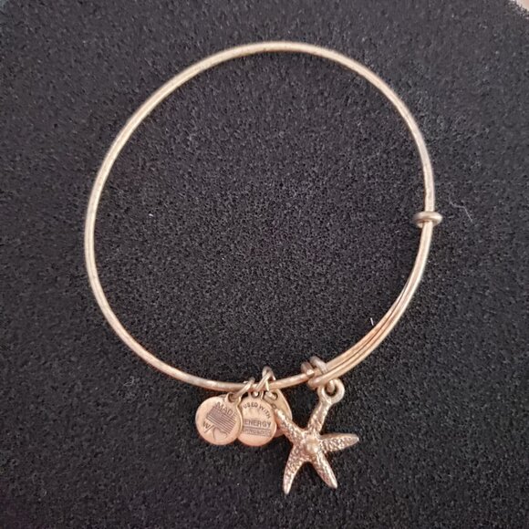 Alex and Ani Jewelry - Alex and Ani Starfish Bangle Bracelet Gold Tone Bangle  28